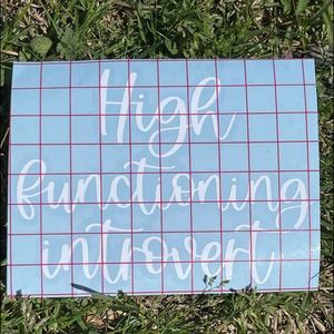 High Functioning Introvert Car Decal